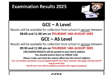 GCSE & A-Level Results Day 2025